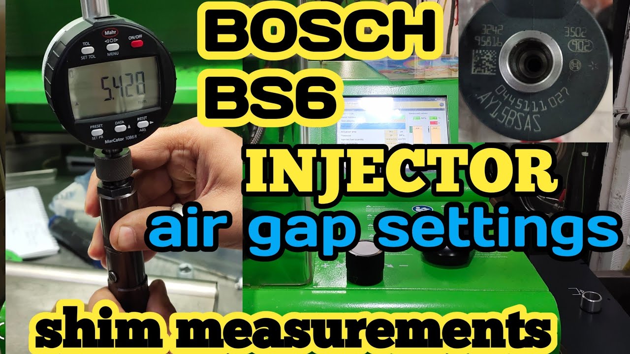 Bosch Bs6 Injector repair ! Bs6 Injector shim settings ! Stage 3 measurement ! Bosch injector airgap