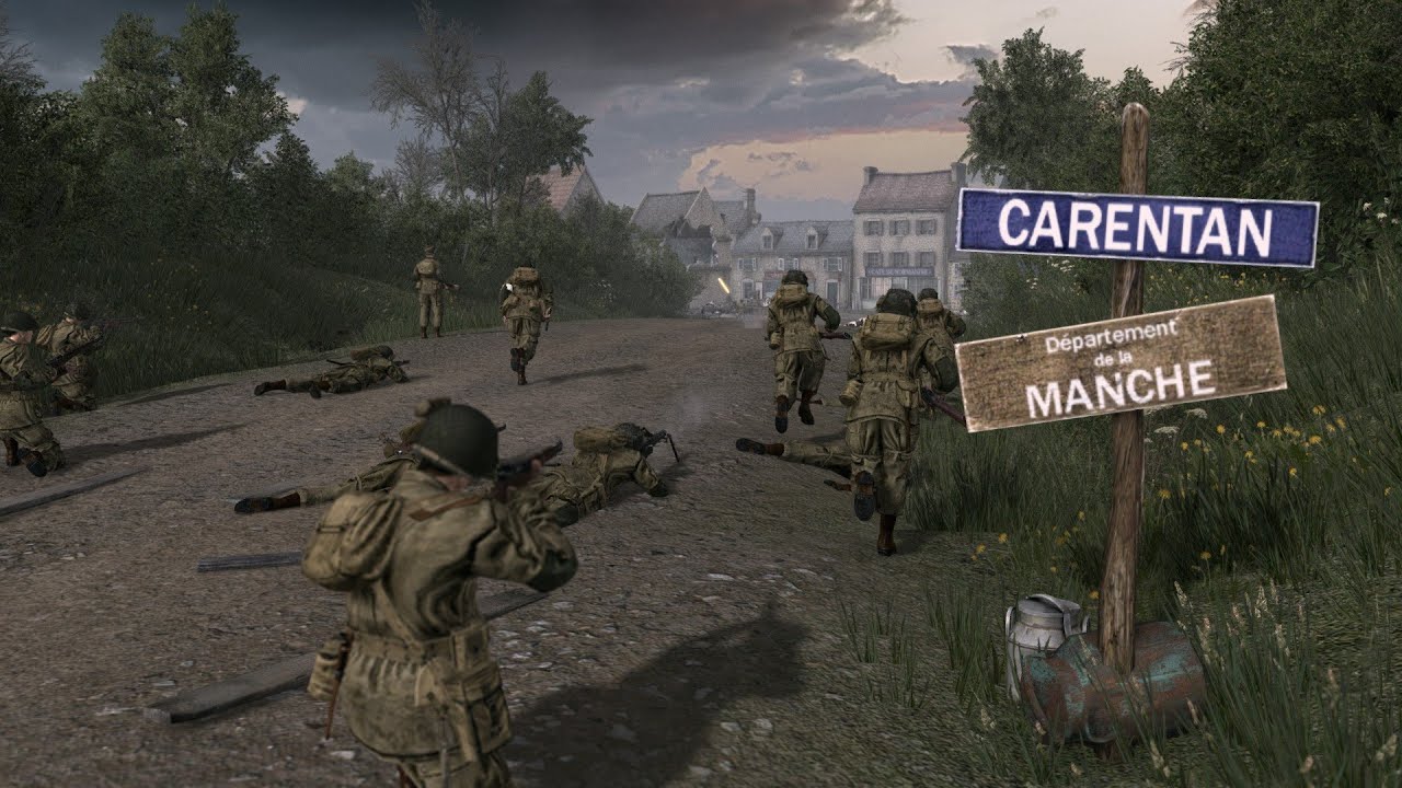 Easy Company AMBUSHED At Carentan - Gates Of Hell Airborne DLC
