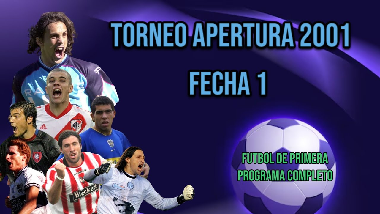 Torneo Apertura 2001 - FECHA 1 - Resumen Futbol de Primera - Programa Completo - Futbol Argentino