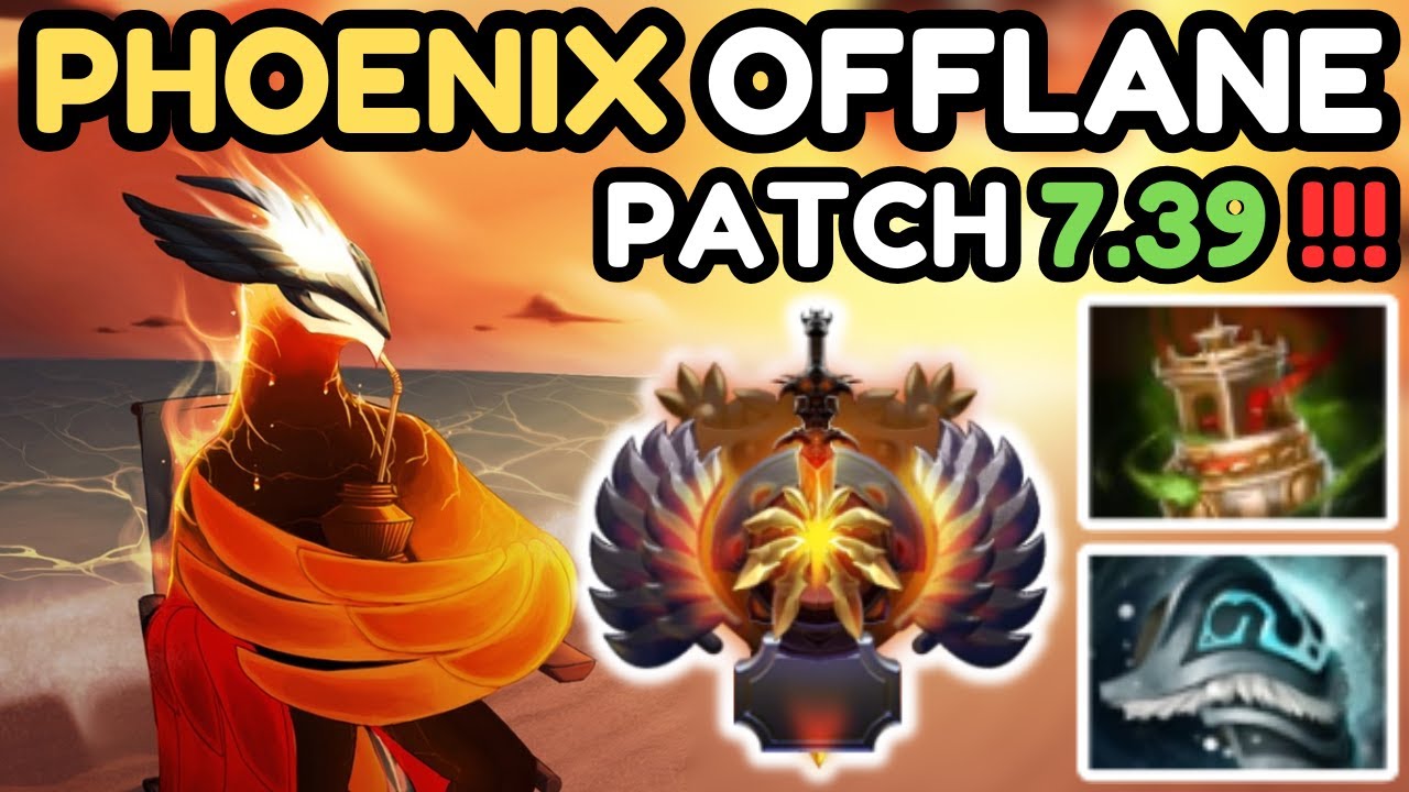 🔥 NEW PATCH 7.39 - IMMOTAL PHOENIX Offlane Gameplay 🔥 Phoenix Perspective - Dota 2 Offlane