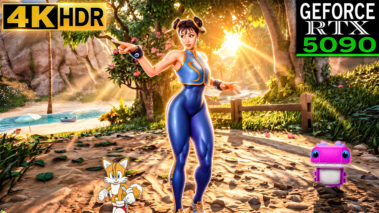 Fortnite (RTX 5090) Zero Build 4K HDR Gameplay | Chun-Li Skin (Chapter 7 Season 4)