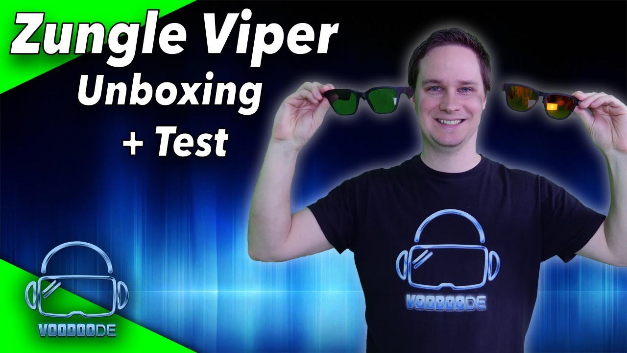 This is the Zungle Viper - Sunglasses with bone conduction! Unboxing and test!