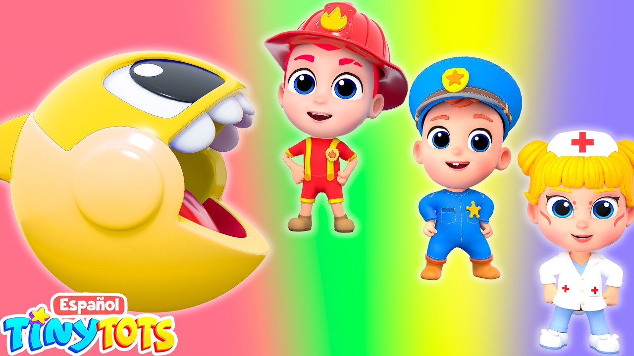 Canción de las Profesiones con PacMan | Tinytots - Canciones Infantiles