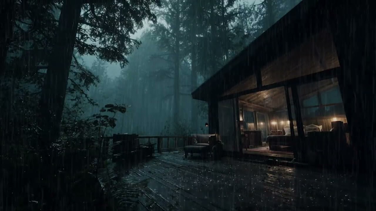 Forest Rain After Dark | Relaxing Nature Ambience for Stress Relief