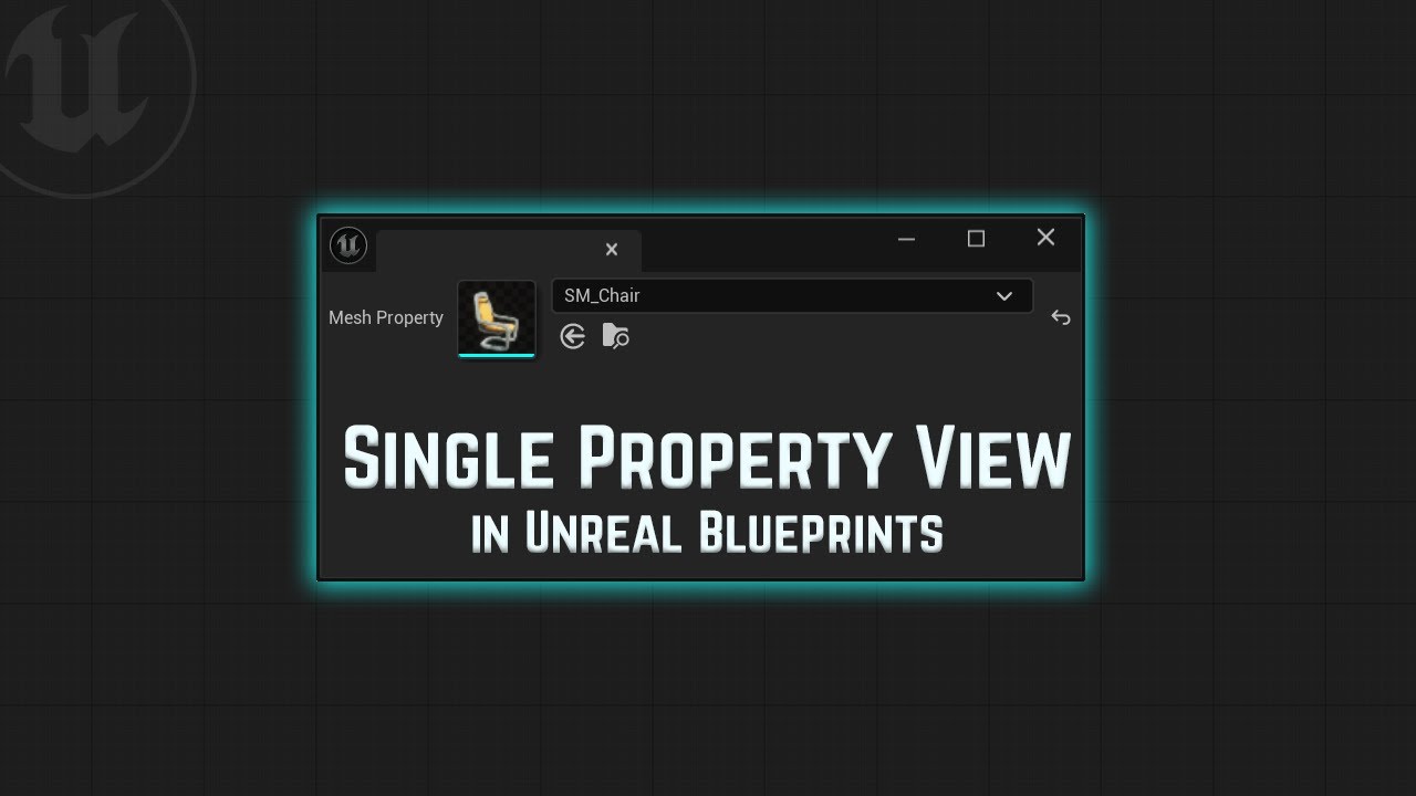 Using Single Property View in Unreal Engine Editor Utility Widgets