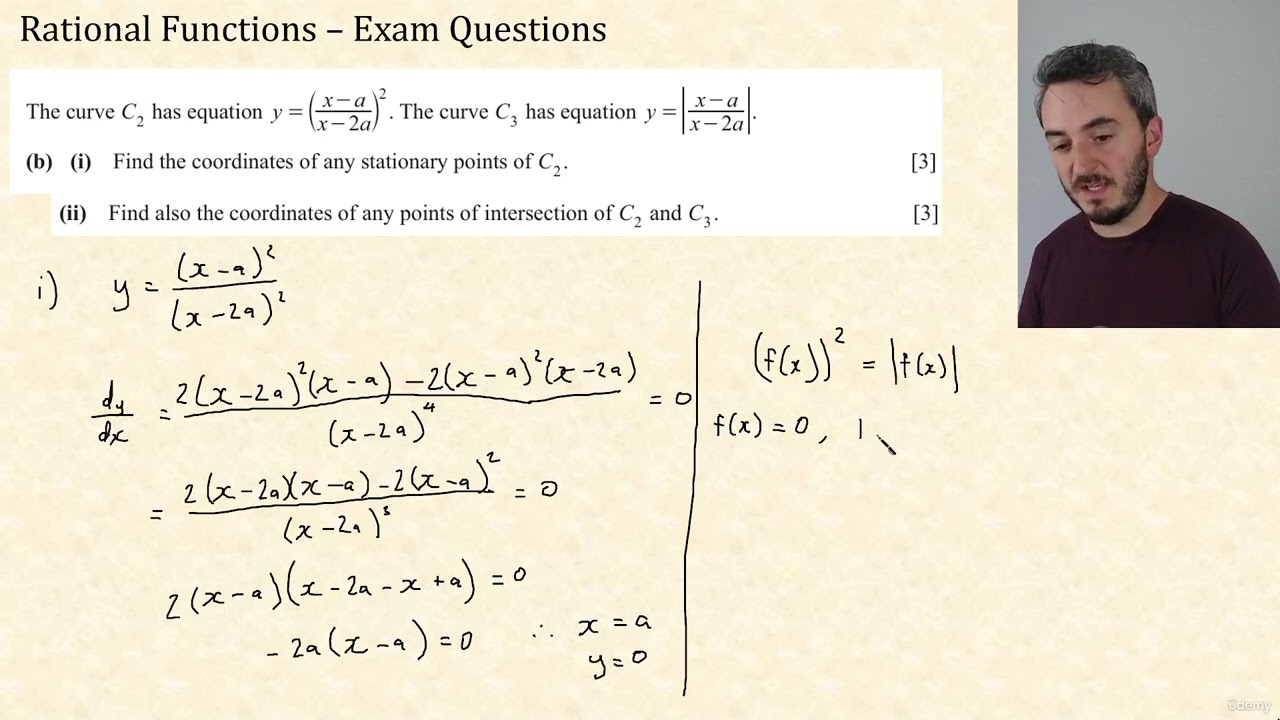 9 - Rational Functions - Exam Questions | CIE A Level Further Pure Mathematics 1 9231
