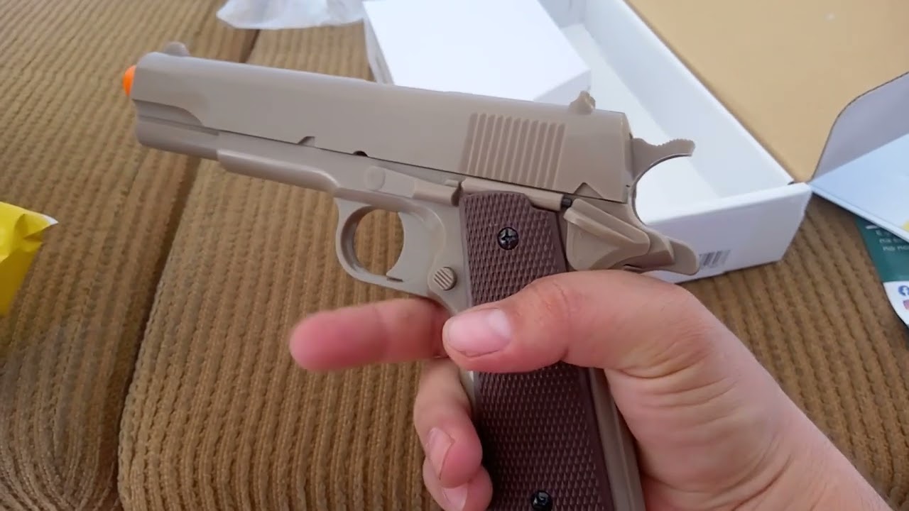 #unboxing 1911 tan KWC ,muito boa 💥