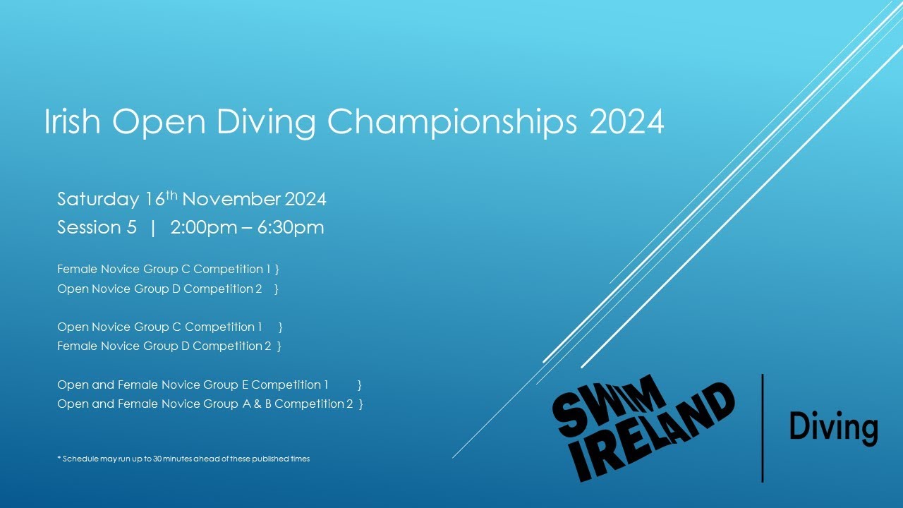 Swim Ireland Open Diving Championships 2024 - Session 5