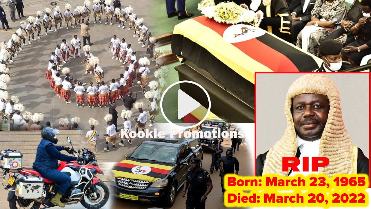 Acholi's Bwola Royal Dancers Dance as The Lt Rt Hon. Jacob Oulanyah's Body Arrives At Parliament