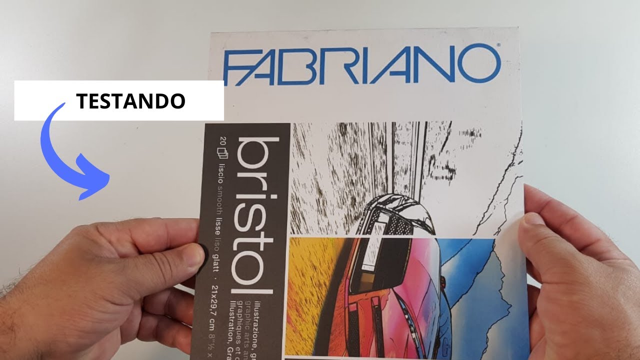 Testando Papel Fabriano Bristol 250gr
