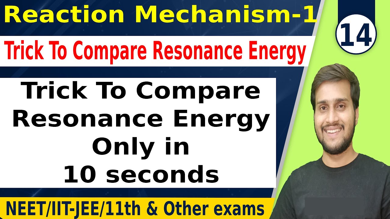Kota super trick to compare Resonance energy in organic compounds | Reaction mechanism for NEET JEE
