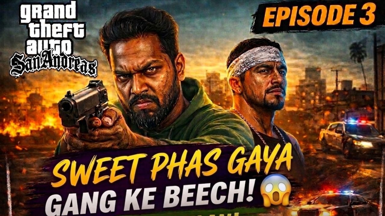 Sweet Ko Gang Se Bachaya! Cesar Se Pehli Baar Mulaqat🔥| GTA San Andreas Episode 3 Gameplay #gta