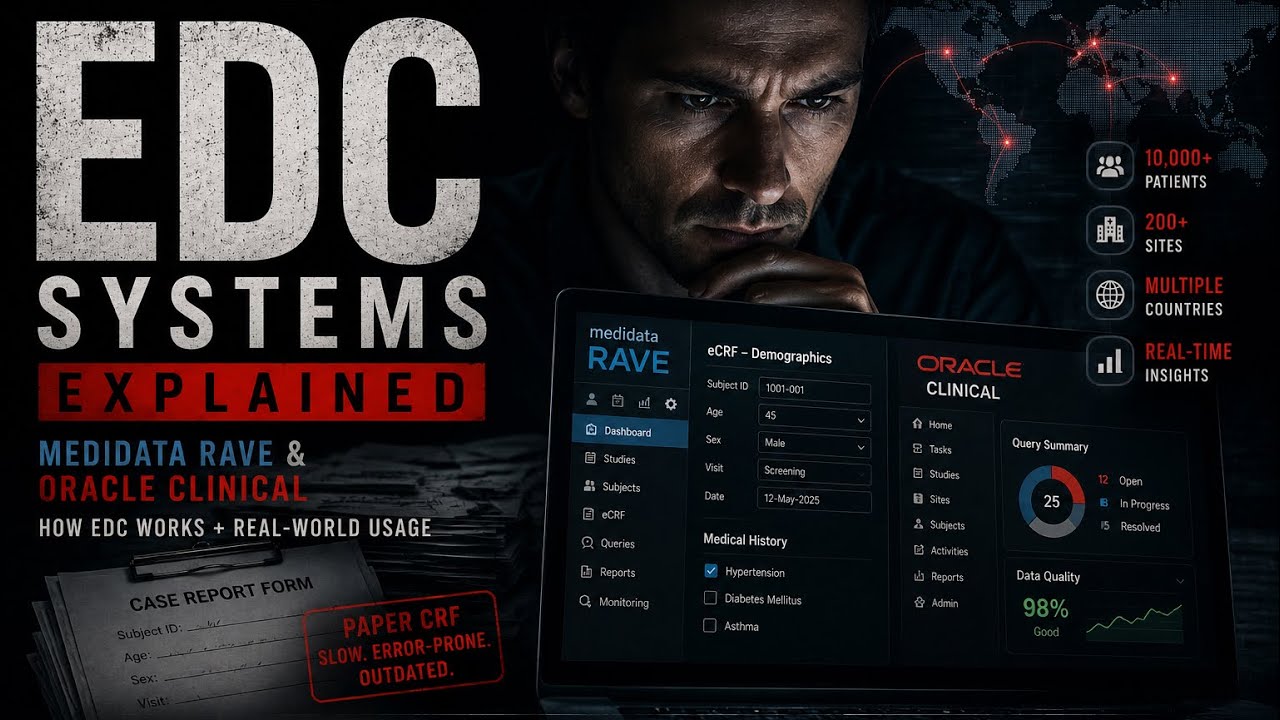 EDC Systems Simplified: Medidata Rave & Oracle Clinical | How EDC Works + Real-World Usage