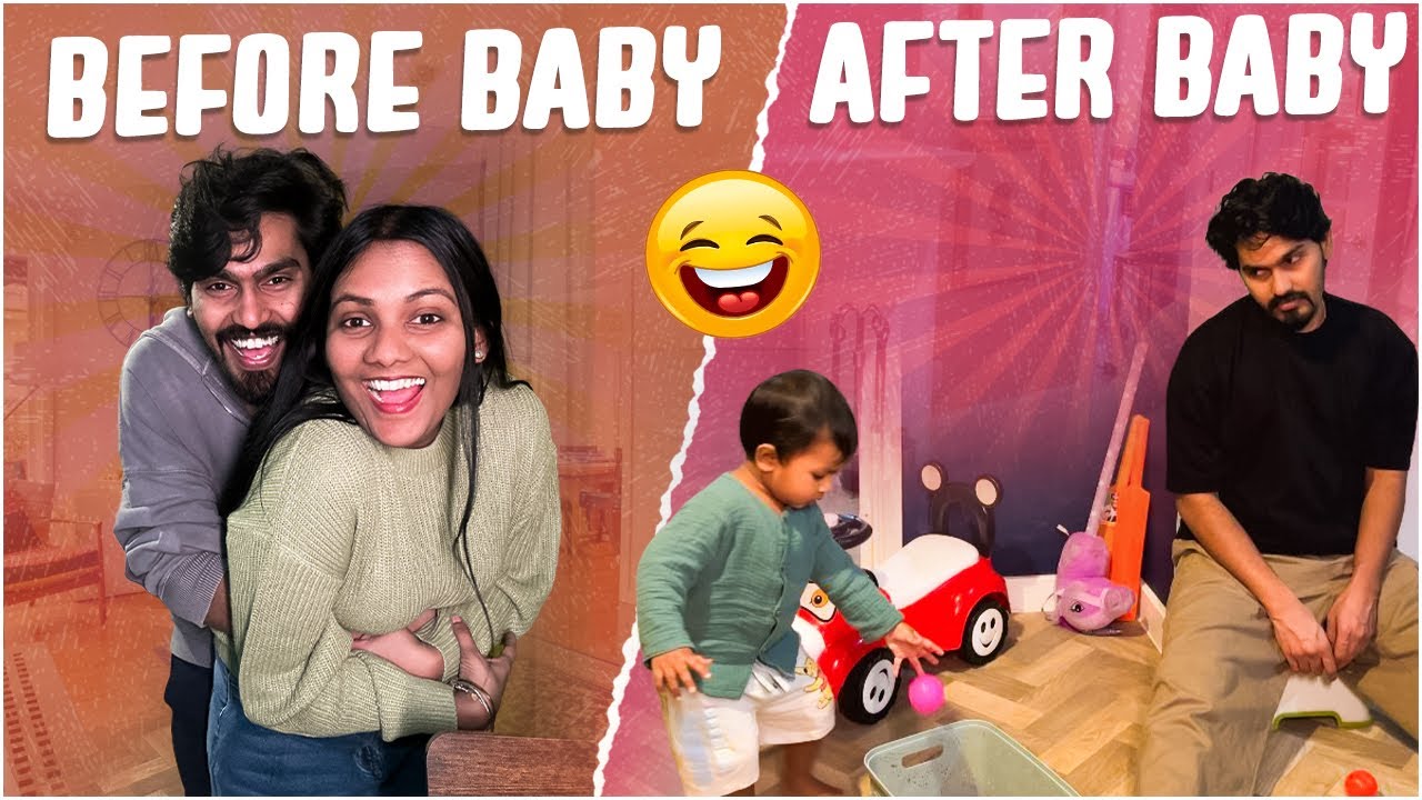 Life before baby 👩‍❤️‍👨 vs Life after baby 👶🏾 😩 #itlusravani #comedyvideos #funnyvideo #uk 