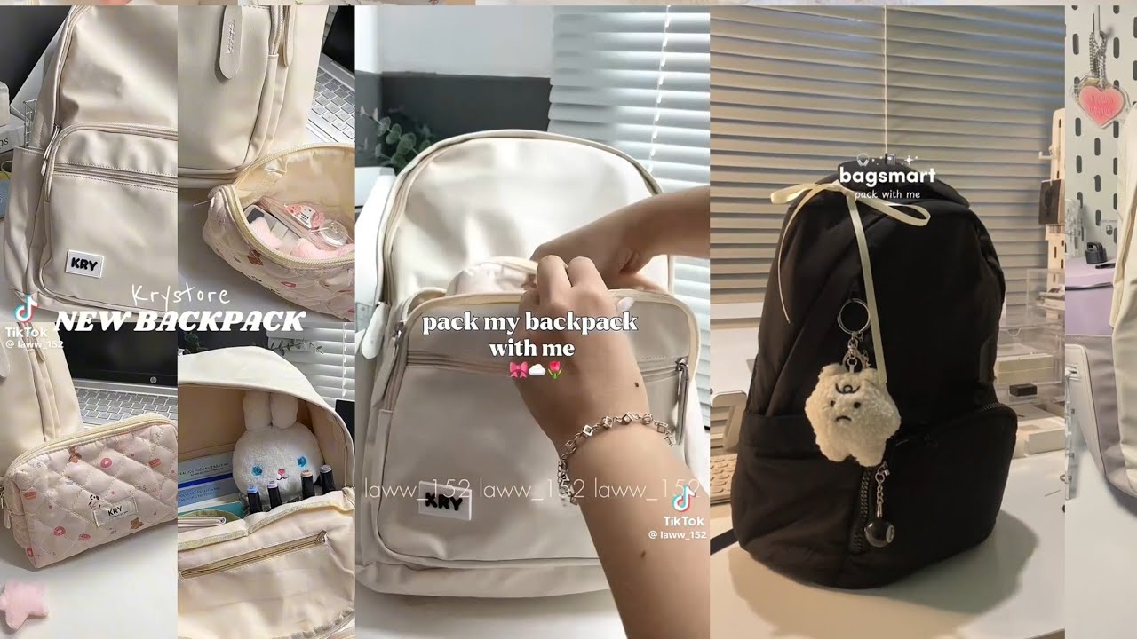 [Tiktok Haul]unboxing balo xinh đi học, đi chơi back to school #unboxing