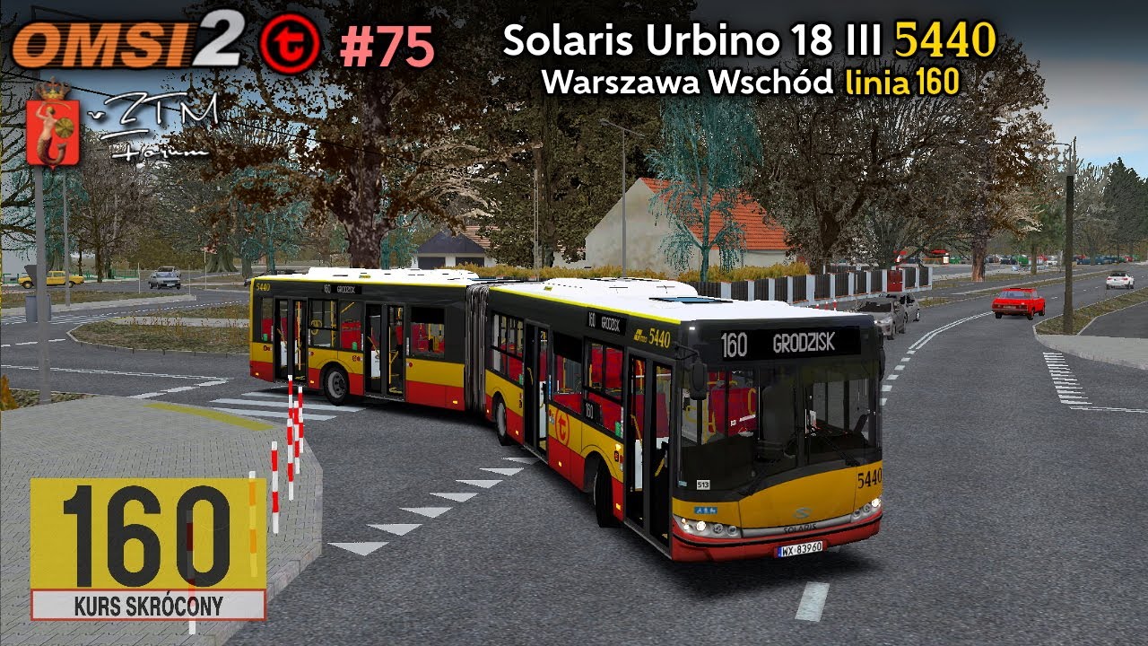 [OMSI 2 #75] Solaris Urbino 18 III #5440 - Warszawa Wschód (linia 160)