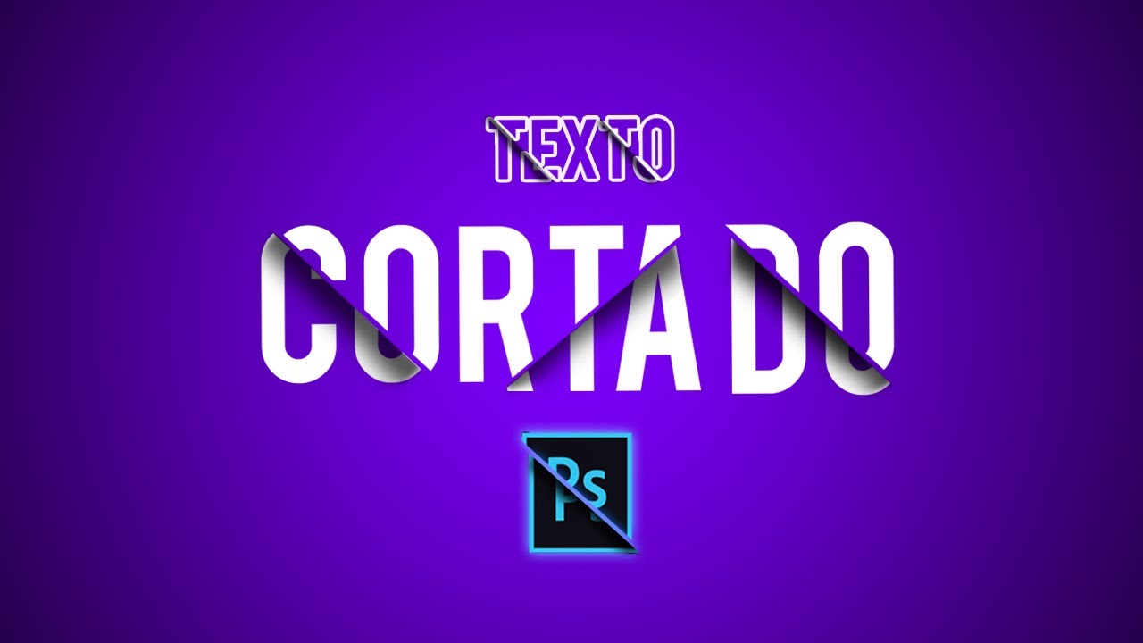 Cómo Crear Efecto Texto Cortado en Photoshop