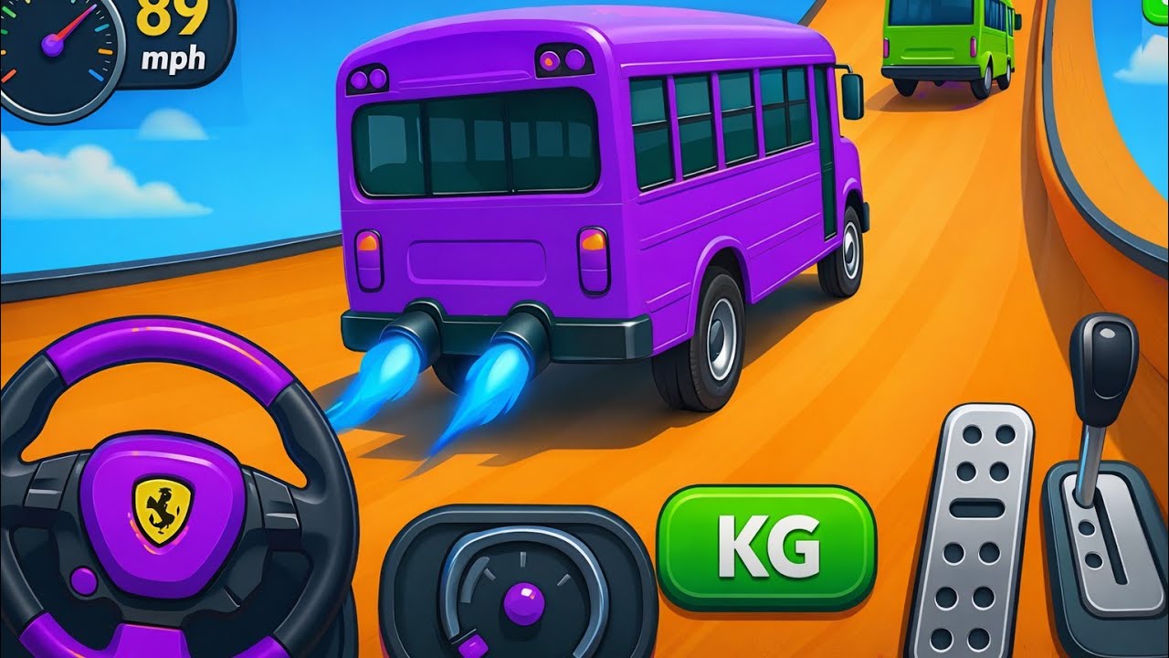 Gt Bus Stunt Impossible Driver -Ultimate  Bus Stunt Gt Racing - Android GamePlay