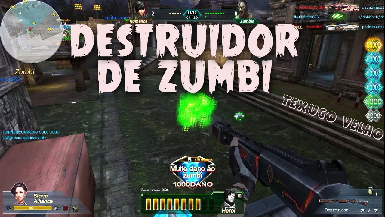 DESTRUIDOR DE ZUMBI - TEXUGO VELHO - BLOOD STRIKE