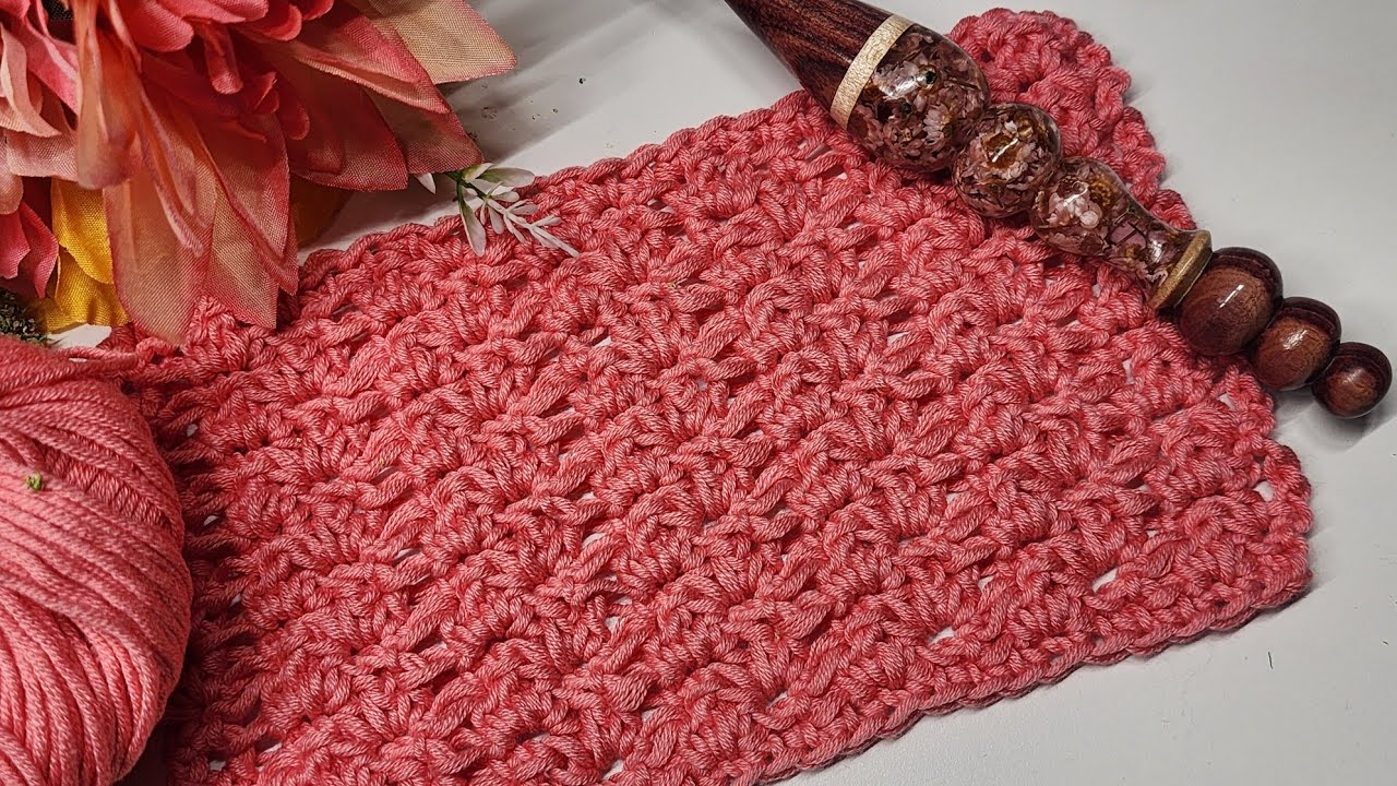 How to crochet beginner friendly lace stitch.