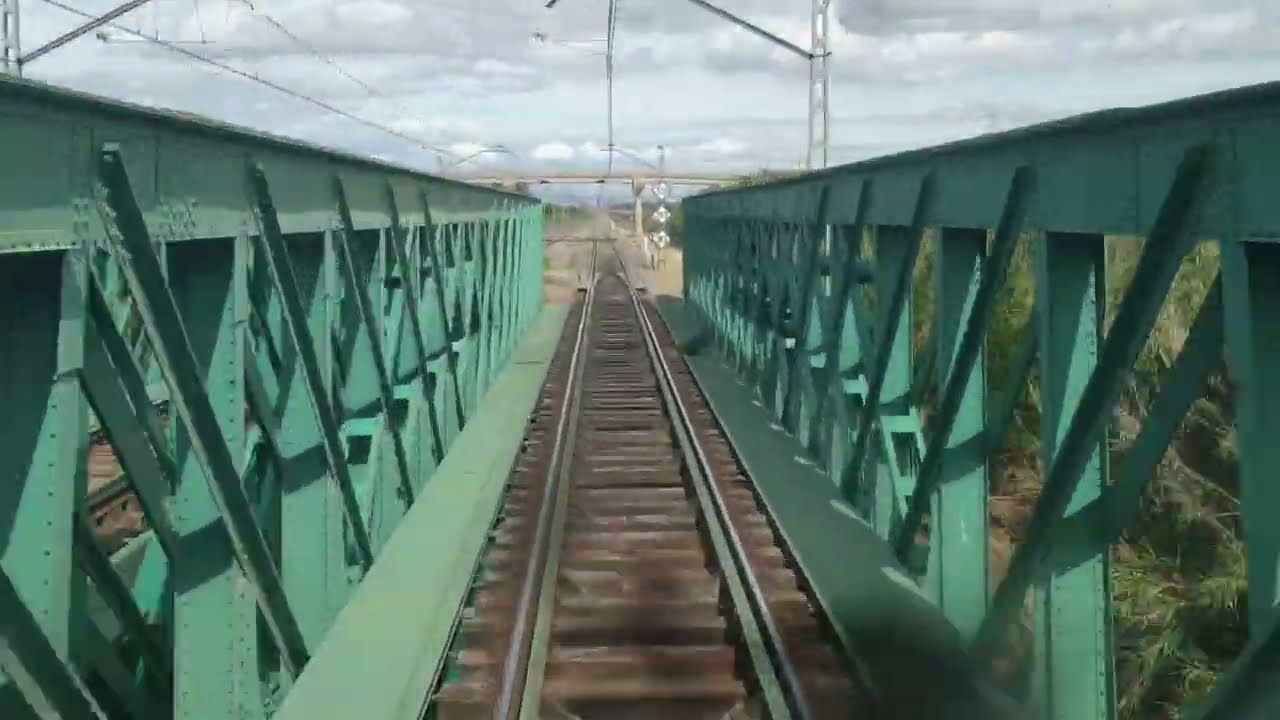 Linea 200, MADRID ZARAGOZA CONSTANTI, parte 12, (Epila-Casetas) (Cab ride, train driver's view)
