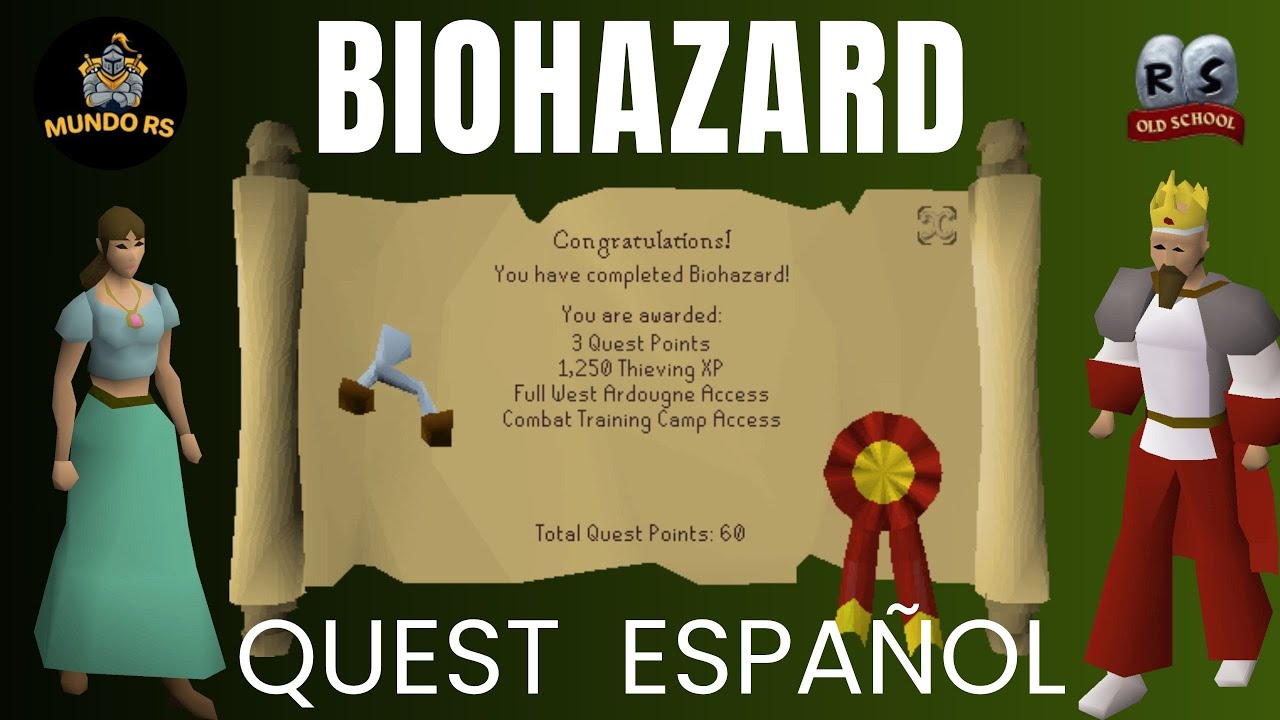 BIOHAZARD QUEST EN ESPAÑOL GUIA 2025 OLD SCHOOL RUNESCAPE