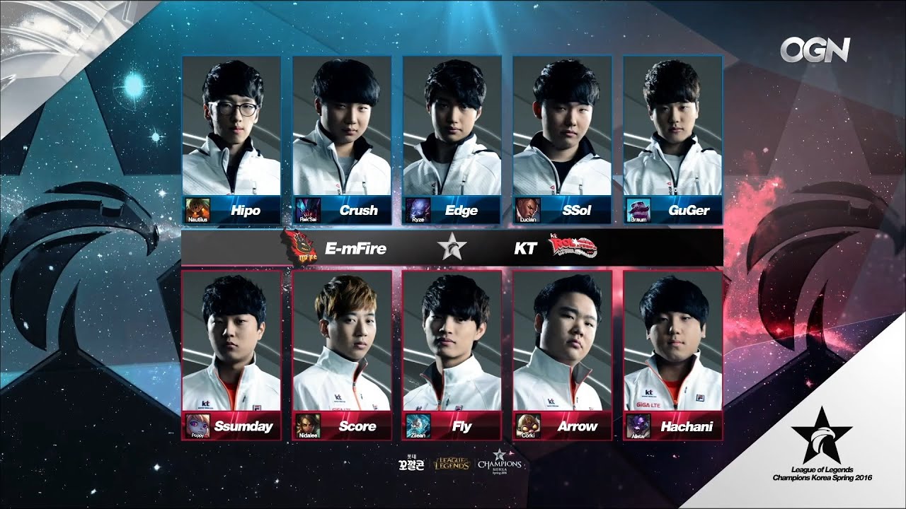 EMF vs KT Game 1 Highlights - E-MFIRE vs KT ROLSTER - LCK Week 4 - SPRING 2016