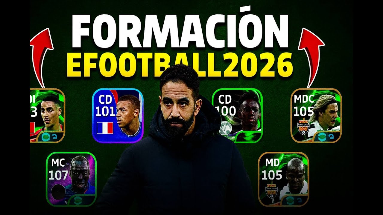 👉PROBÉ la MEJOR FORMACIÓN A CENTROS de eFootball 2026… y PASÓ ESTO 😳⚽🔥