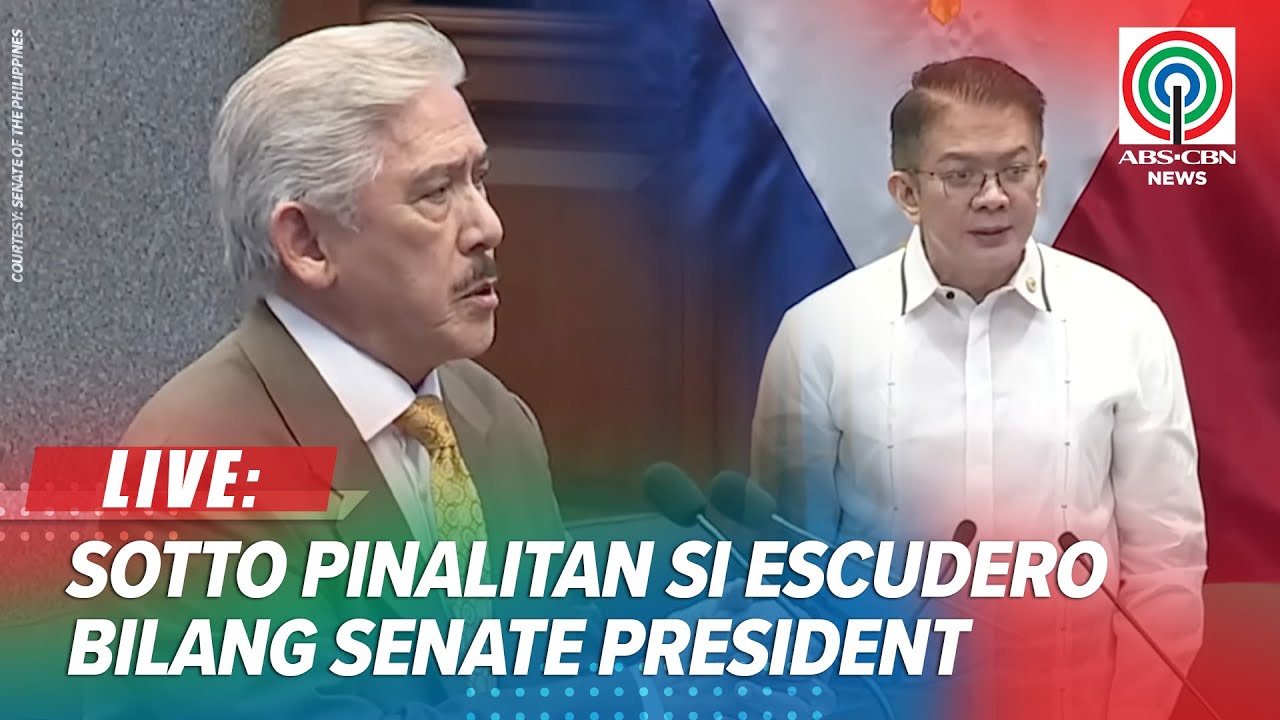 LIVE: Senate Session No. 17; Sotto reclaims senate presidency from Escudero | ABS-CBN News