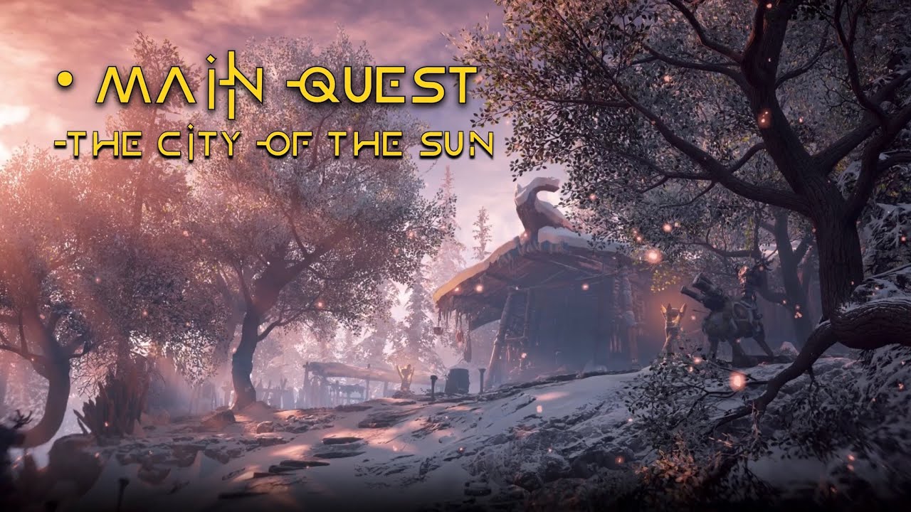 Horizon Zero Dawn™ | The City of the Sun Main Quest | Meridian Journey & Oseram Investigation | 4K 