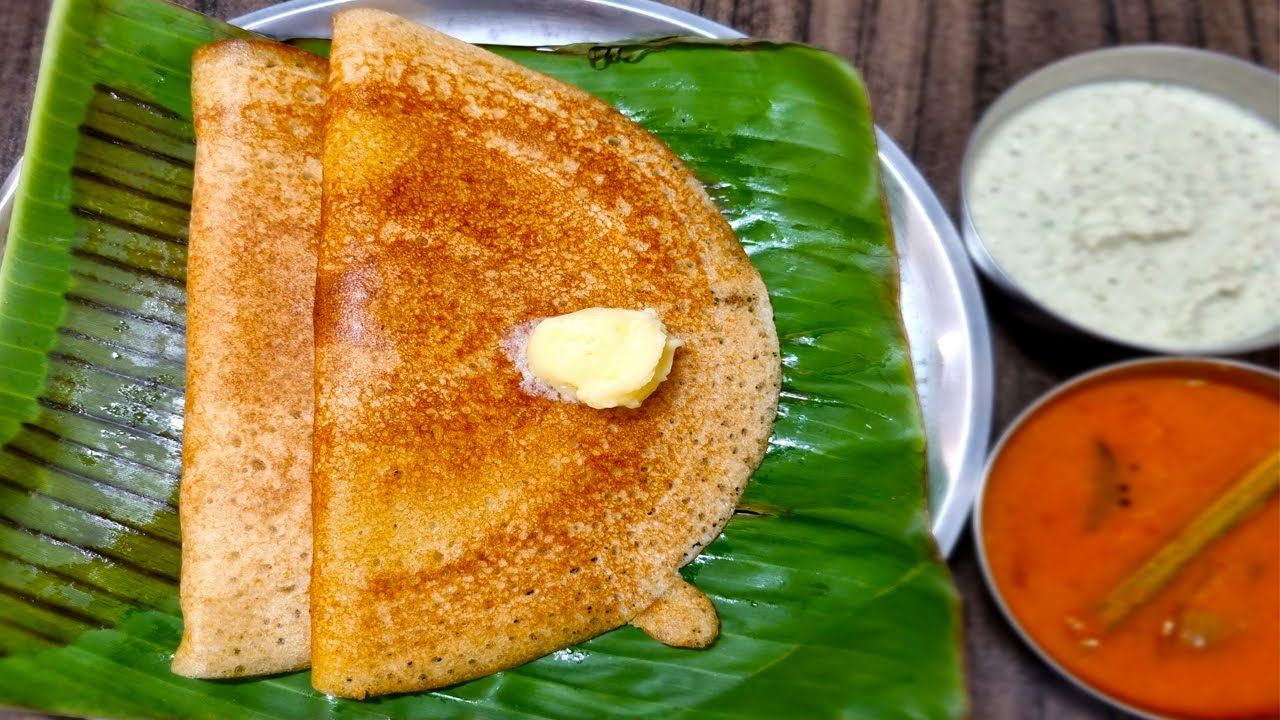 ಆರ್ಧ ಗಂಟೆಯಲ್ಲಿ ಬೆಣ್ಣೆ ದೋಸೆ ಸಾಂಬಾರ್ ಮತ್ತು ಗಟ್ಟಿ ಕಾಯಿ ಚಟ್ನಿ/Instant Benne Dose -Sambar- Kayi Chutney