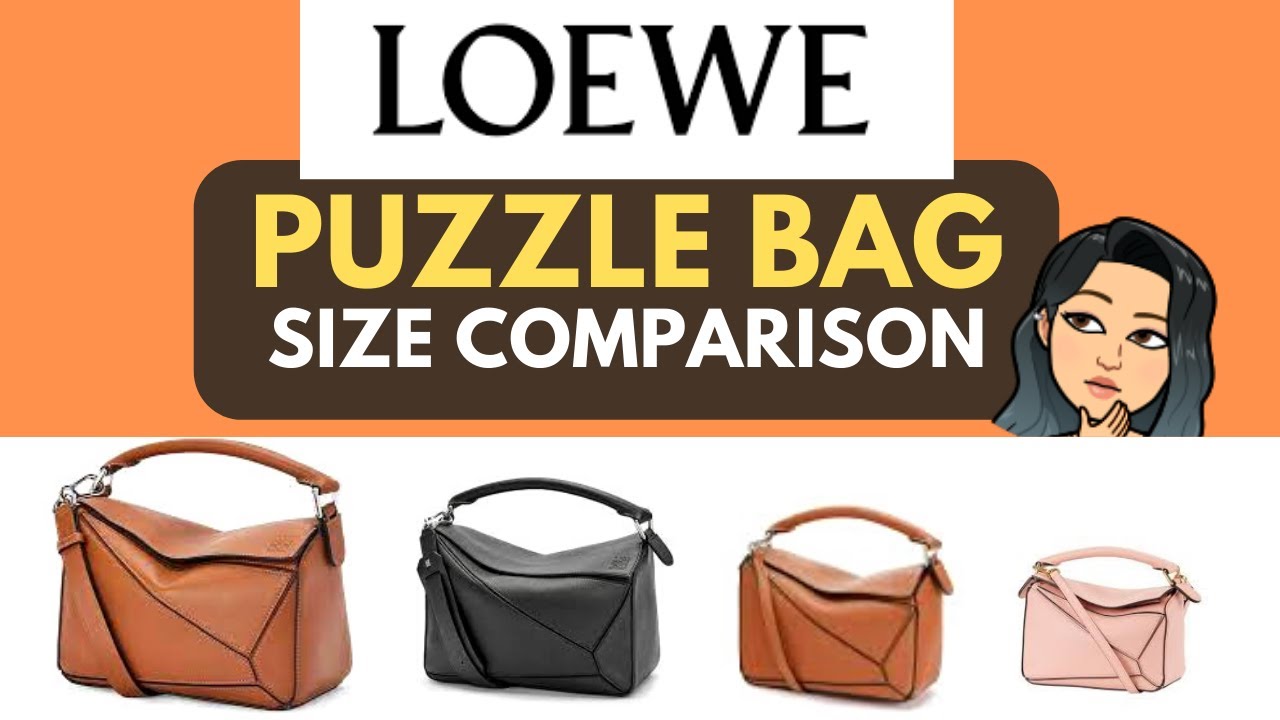 LOEWE PUZZLE BAG SIZE COMPARISON 💕😘 NANO, SMALL VS MEDIUM  - LOEWE handbags PUZZLE bag - BEST SIZE