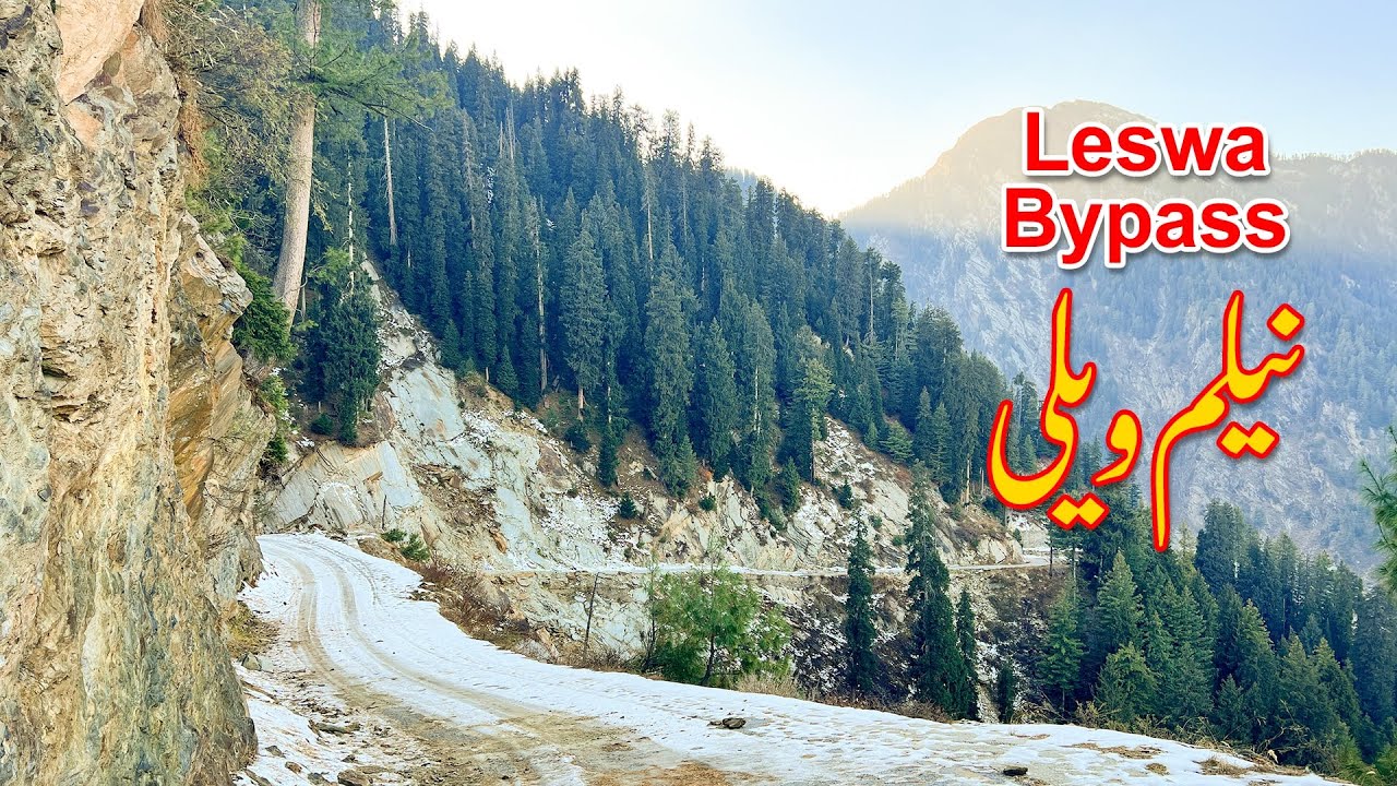Leswa bypass, neelum valley, Azad Kashmir in Winter 2025