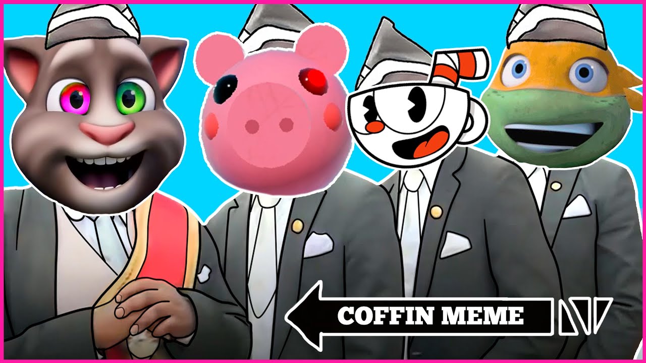 Talking Tom, Roblox Piggy, Cuphead, TMNT - Astronomia/Coffin Dance Meme (Cover)