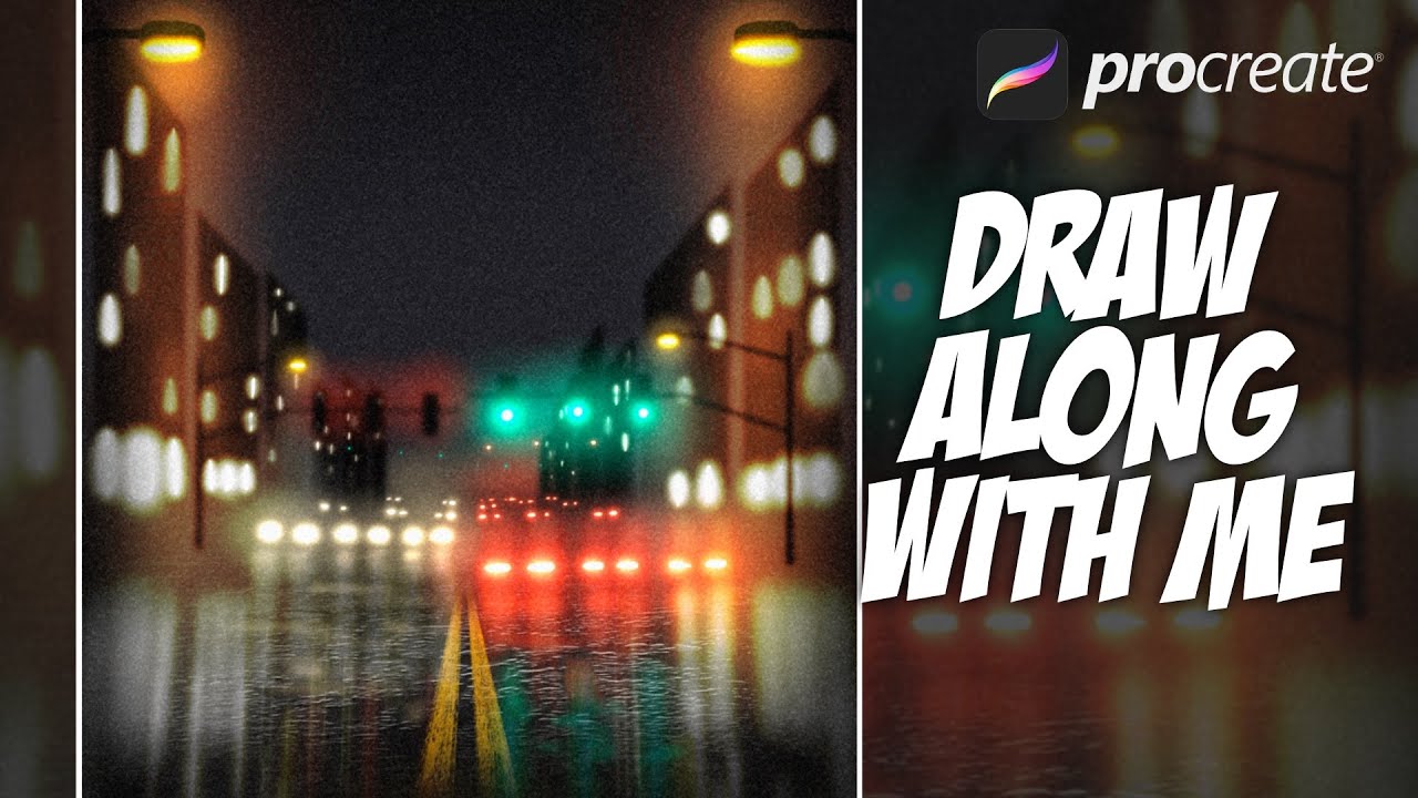 City Night Lights - Procreate tutorial 