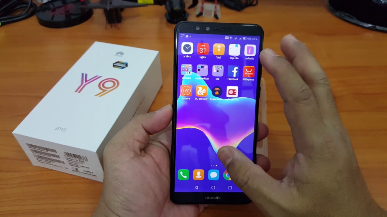 แกะกล่อง HUAWEI Y9 2018 พรีออเดอร์จากช้อปปี้ กับของแถมจัดเต็ม