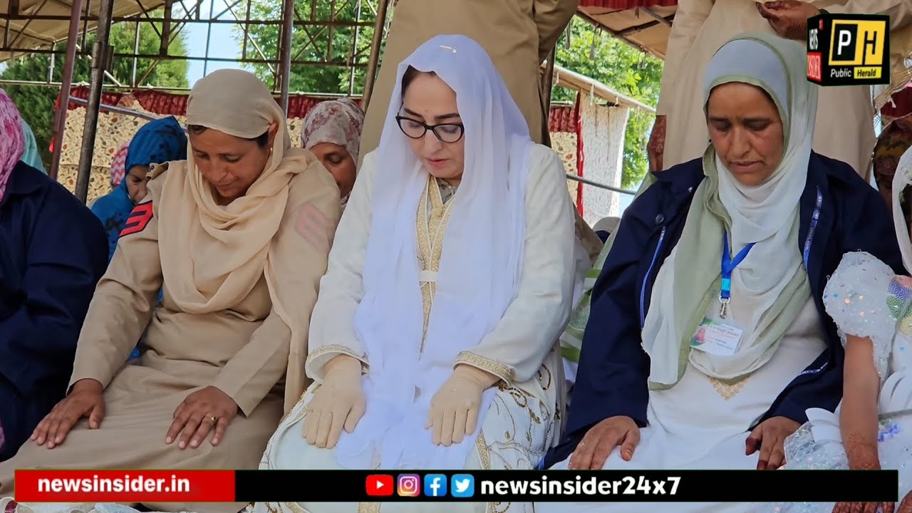 Waqaf Chairperson Dr Darakhshan Andrabi at Dargah Hazratbal, Srinagar