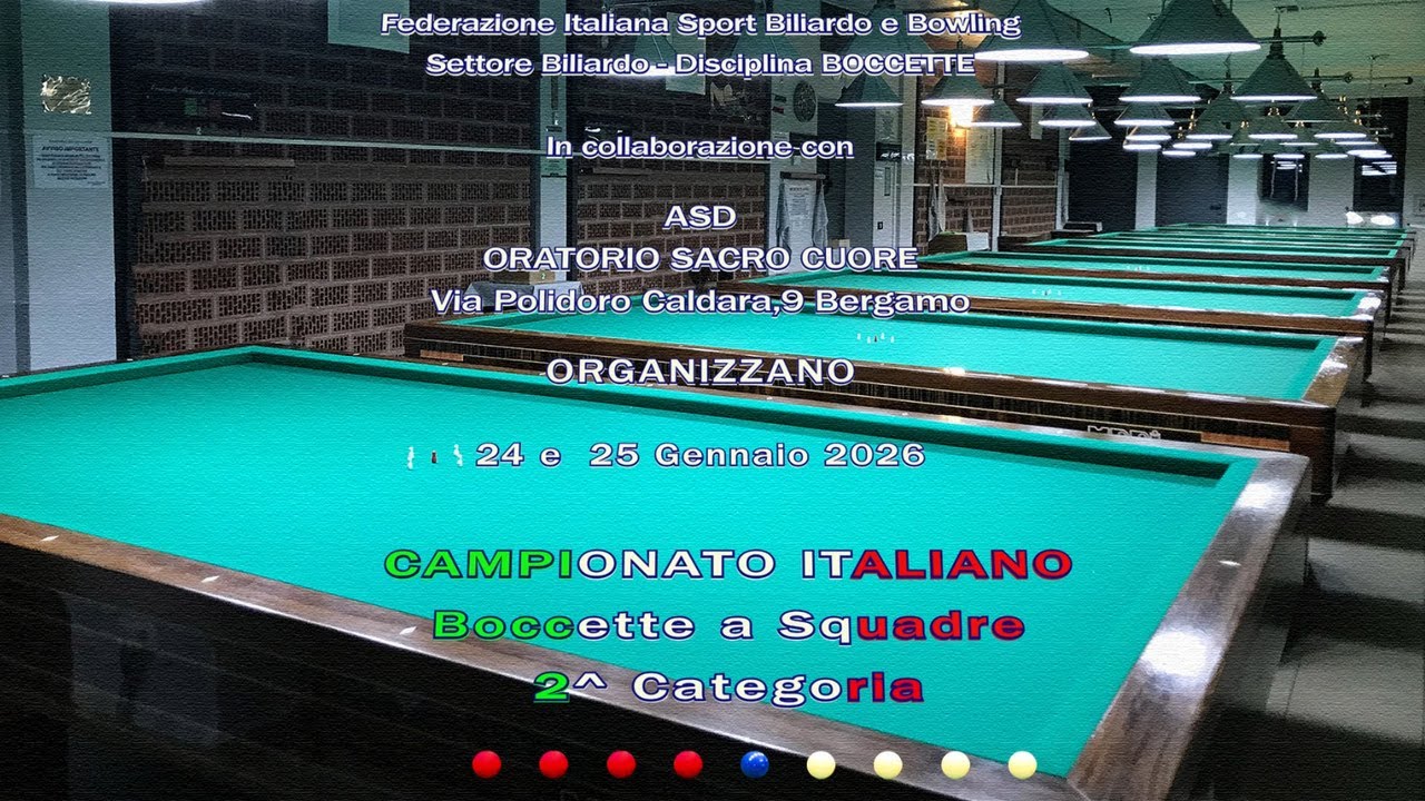 Campionato Italiano Squadre  2^ Categoria  24 e 25/01/26