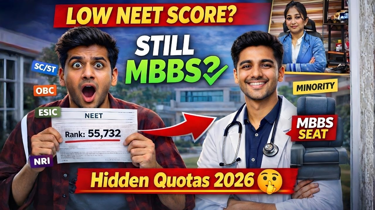 НЕ ПРОПУСТИТЕ УЧЕНИЕ! Получите степень MBBS с низким баллом NEET (секретная квота раскрыта!) 😱 | ...