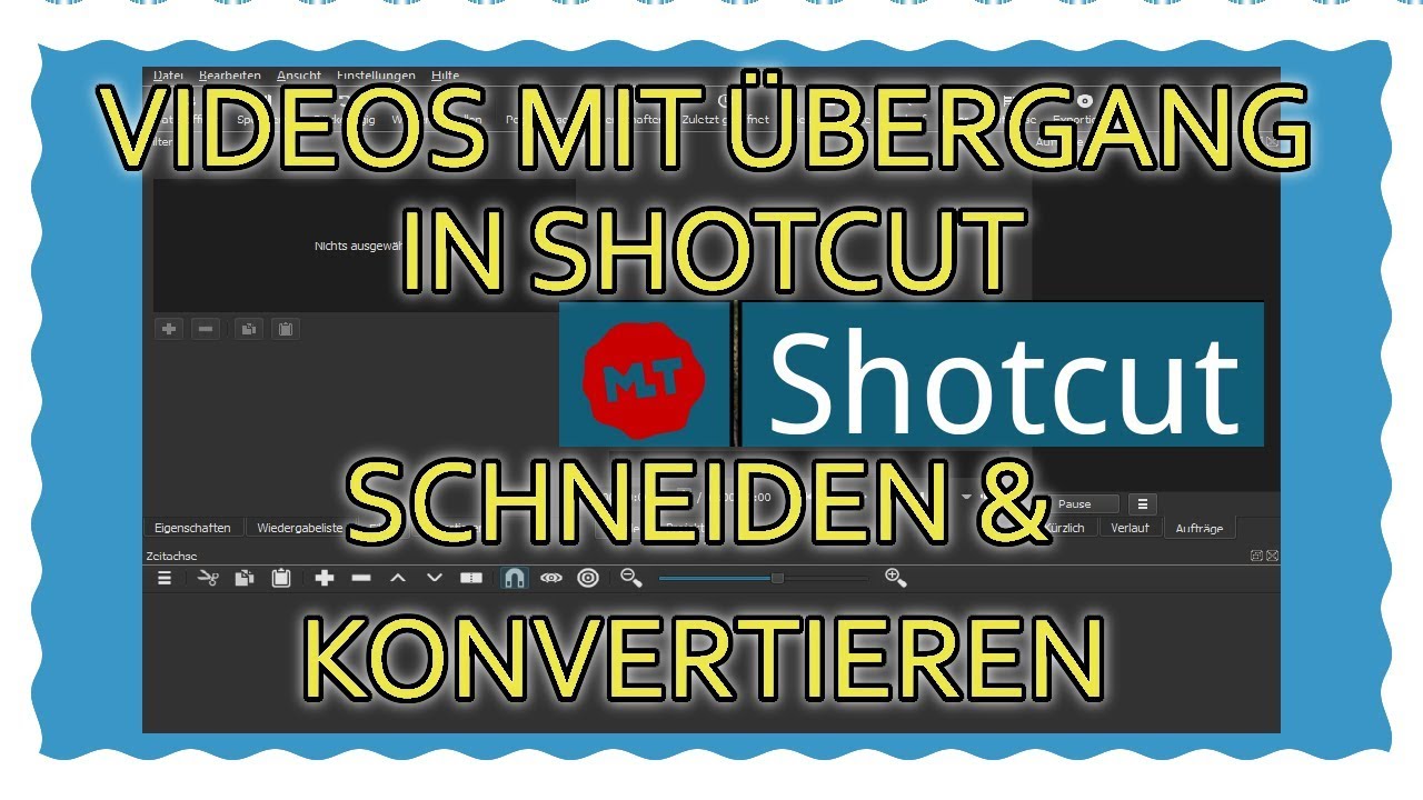 Videos mit Übergang in Shotcut schneiden & konvertieren