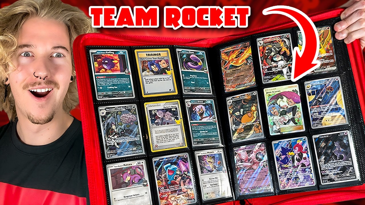 Building a Team Rocket Themed Pokemon Card Binder Collection