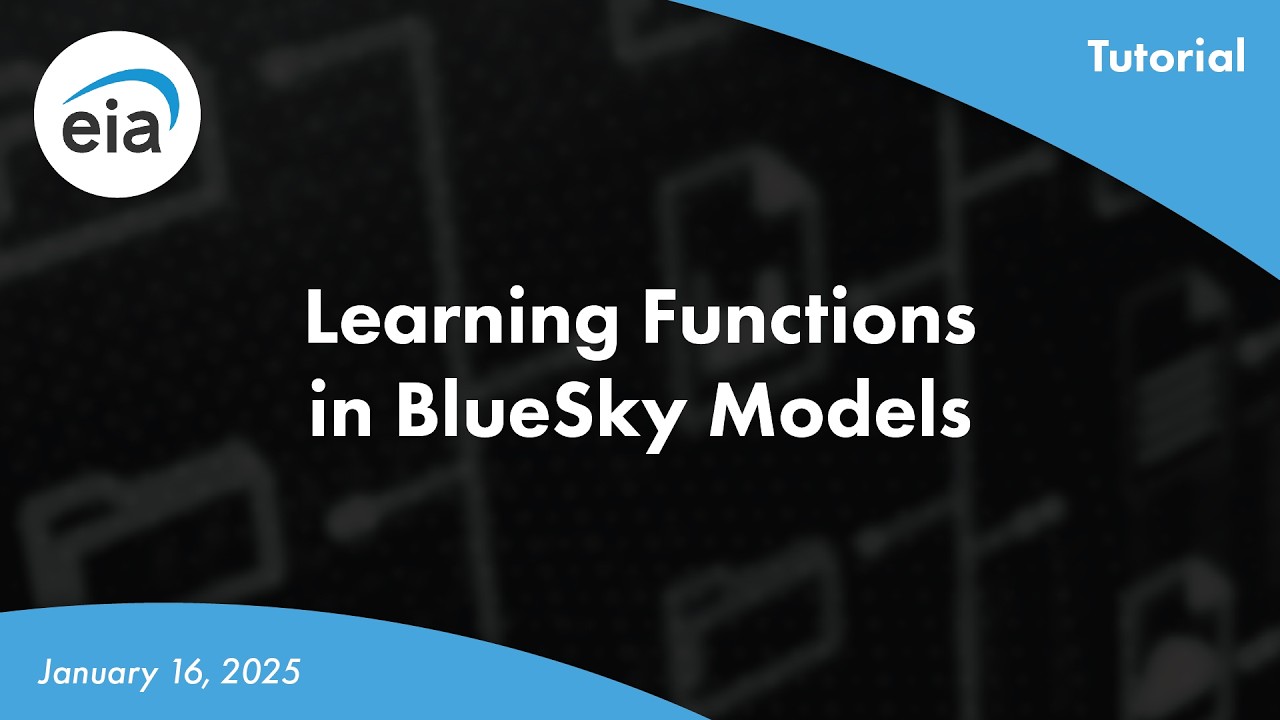 BlueSky Tutorial - Learning Functions in BlueSky models