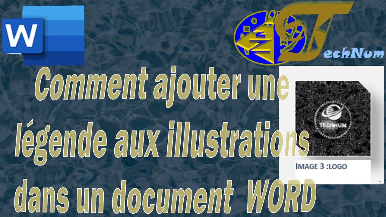 Comment insérer une légende dans Word