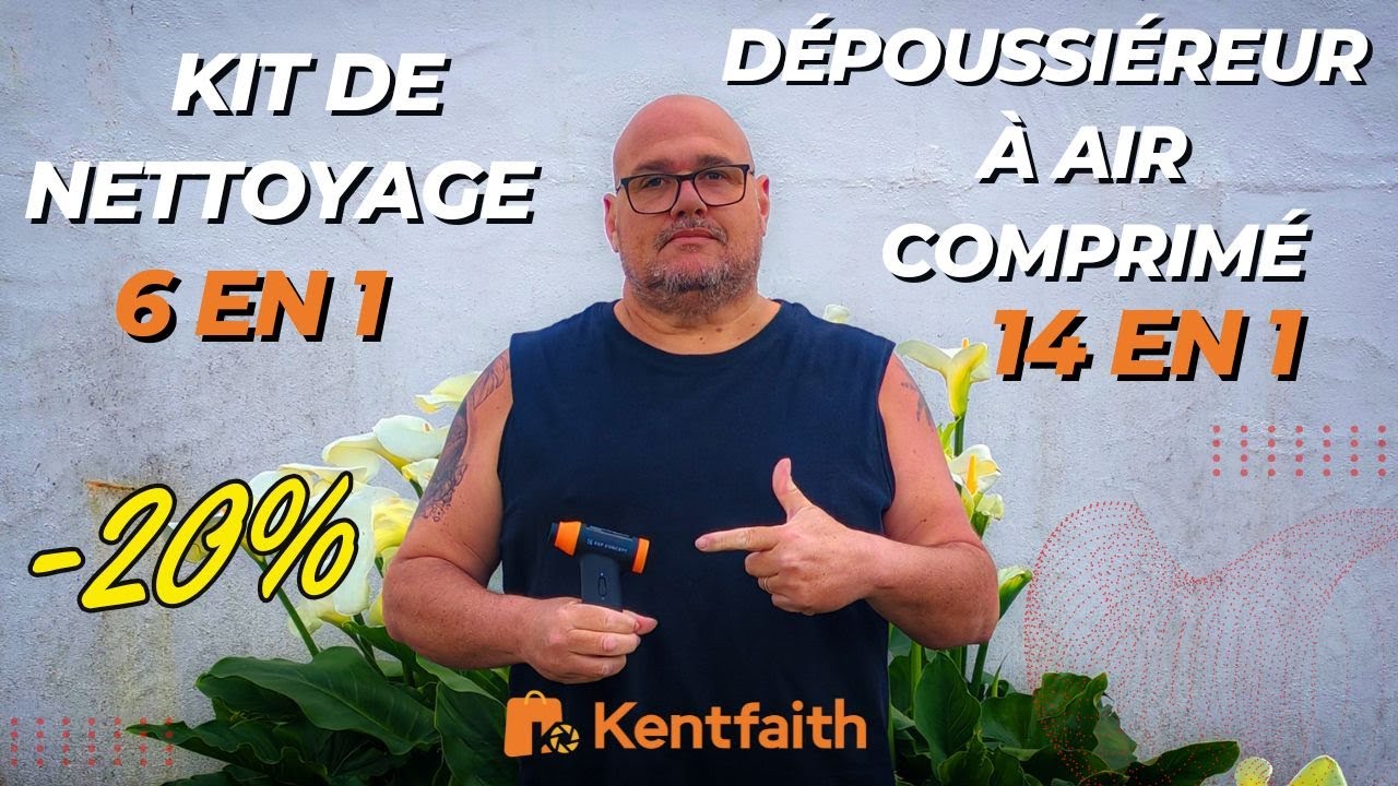 Kentfaith : Test du dépoussiéreur à air comprimé et du kit de nettoyage