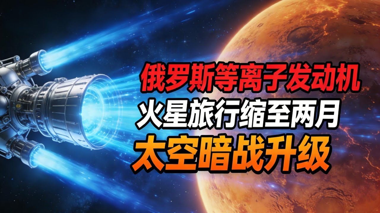 俄羅斯等離子發動機轟動全球！火星旅行縮至兩個月？东大与美俄太空暗戰升級羅斯航天#等離子發動機#火星旅行#深空探測#核動力航天#中美俄航天#火星移民#科技突破#太空競爭#星際旅行#天問三號#火星電池
