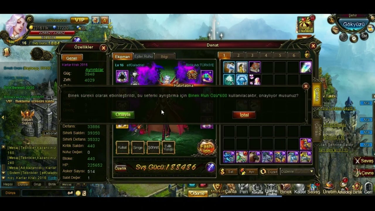 LEGEND ONLİNE LEVEL UP 16  Elf Galadrıel