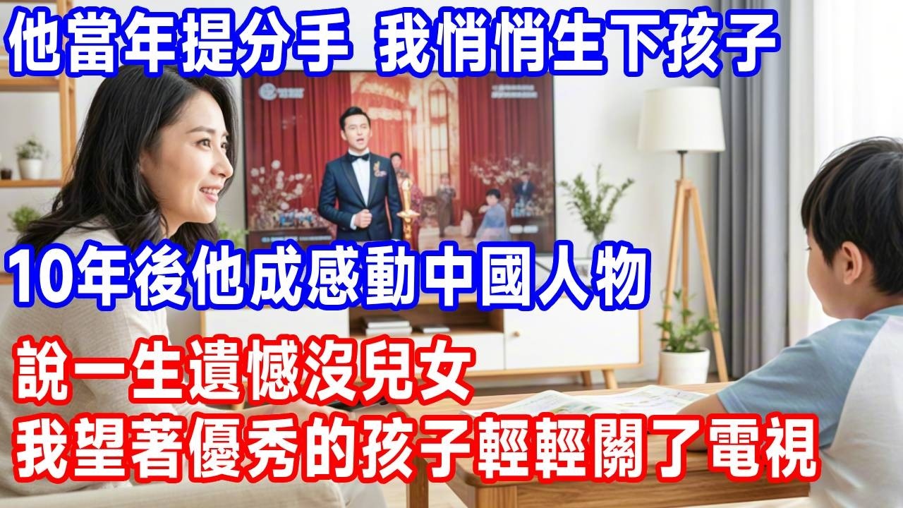 他當年嫌我家窮提分手，我悄悄生下孩子，10年後他成感動中國人物，說一生遺憾沒兒女，我望著優秀的孩子輕輕關了電視。#生活經驗 #故事分享 #正能量 #反转 #人生感悟 #打脸 #沐沐講故事