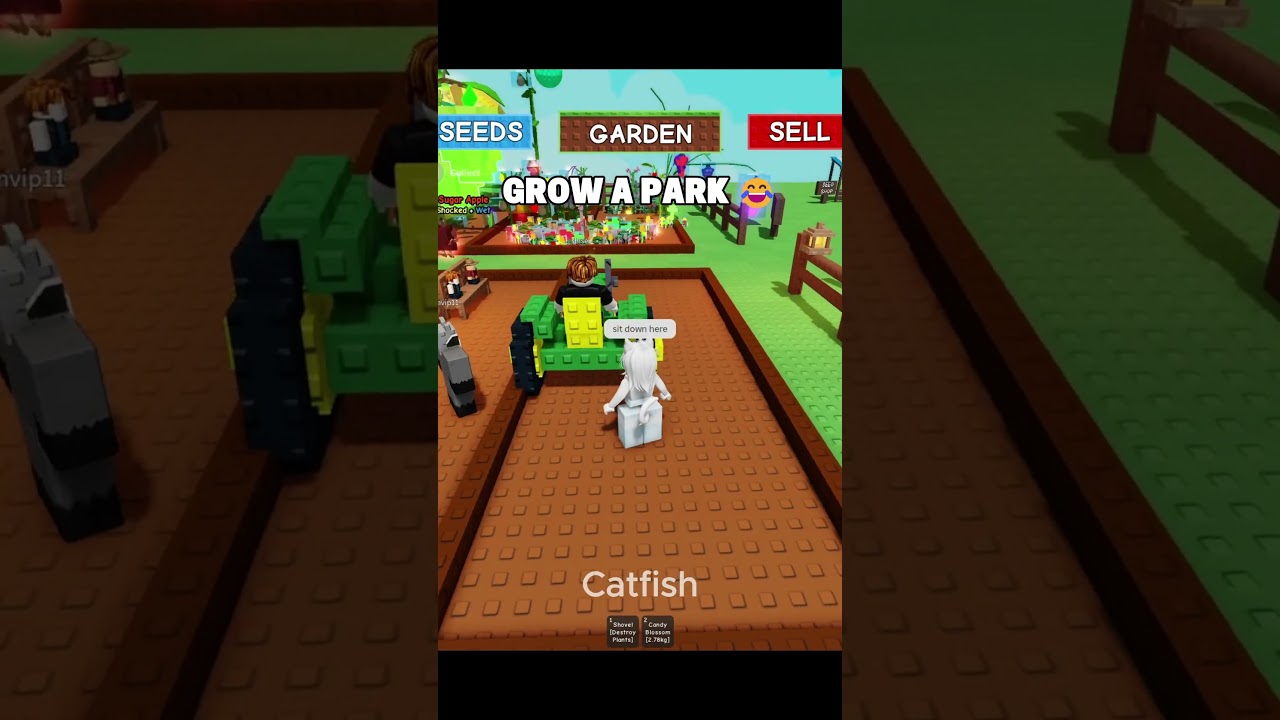 Park in grow a garden 😂 #growagarden #roblox #usa