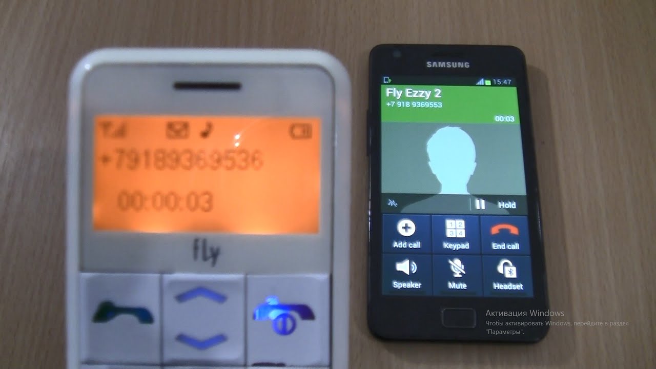 Incoming call & Outgoing call at the Same Time Samsung Galaxy S2 Black+FLY Ezzy 2