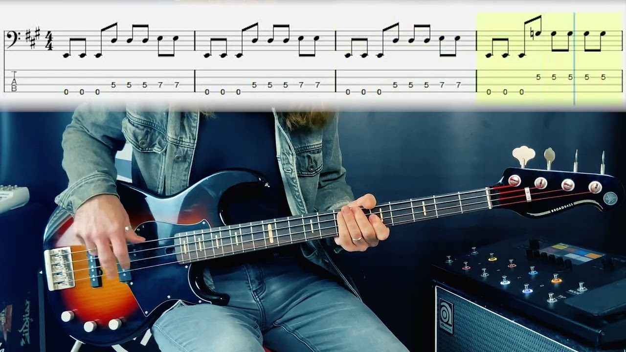 Kings Of Leon - Mustang (bass cover tabs) #basscover #kingsofleon